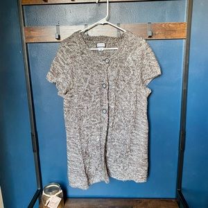 Motherhood Maternity Black & Gray Button Cardigan | Size XL
